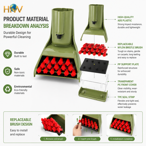Cabezal de cepillo de repuesto para limpiador de alfombras portátil <span class=keywords><strong>Bissell</strong></span> Little Green multiusos 1400B 1425 1400W, herramienta para manchas difíciles - Product Image 3