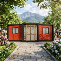 Casa Móvil de Instalación Rápida, Casas Portátiles Prefabricadas Inteligentes de 2 y 3 Dormitorios, 1 Cocina, 1 Baño, Casa Contenedor Modular Expandible para Parque