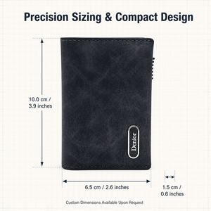 Cartera Magnética Delgada para Tarjetas, Tarjetero para Teléfono con Bloqueo RFID, Funda de Cuero PU para Teléfono, Estuche para Tarjetas Tipo Acordeón - Product Image 1