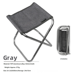 Ultralight Portable Folding <b>Stool</b>, 7075 Aluminum Camping, 80kg Load 1-Second Open, Custom Logo <b>Low</b> MOQ OEM, Dropshipping - Product Image 5