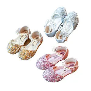 new summer flower baby footwear teenagers party princess wholesale toddlers 2023 sandals for kids girl dress shoes