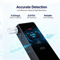 Testeur d'alcoolémie numérique à semi-conducteurs Airsense A5 haute précision, moniteur d'alcoolémie Bluetooth personnel certifié CE