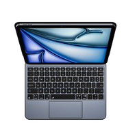 Clavier Magique en Aluminium pour iPad Pro 11 2018-2023 & Air 4 5 6 7 Connecteur Direct Trackpad Rétroéclairé Fin Nouveau MK038