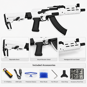 <span class=keywords><strong>Pistolet</strong></span> à billes <span class=keywords><strong>d</strong></span>'<span class=keywords><strong>eau</strong></span> automatique, style MP5, blaster électrique à gel, compatible petites commandes, prêt à être expédié, conforme EN71, jouet sûr - Product Image 2