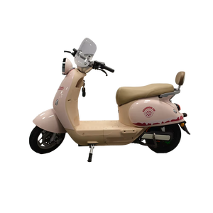 Pink <b>Electric</b> <b>Scooter</b> Sports Model <b>With</b> Beige <b>Seat</b> And Front Light - Product Image 2