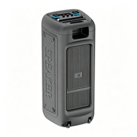 Speaker Bass Portabel Nirkabel Speaker Pesta Panel Kontrol Atas Layar Digital Pegangan Jinjing Terintegrasi Desain Vertikal Grosir