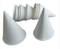 Gobelet conique jetable à paroi simple pour crème glacée, 5 oz, en papier blanc, avec revêtement PE ciré, qualité alimentaire, marque Brest, pour eau potable en aéroport
