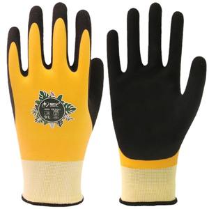Gants de jardinage Xingyu, enduits de nitrile, taille 9/L, imperméables, résistants aux perforations, pour travaux en extérieur - Product Image 1