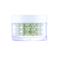 Crème de Matcha Marque Privée OEM ODM Personnalisée, Crème Visage au Collagène en Capsules, Crème Gel Perle Verte Raffermissante et Hydratante