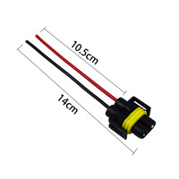 Universel H8 H9 H11 880 881 H27 adaptateur d'ampoule de phare de voiture Auto LED xénon lampe câblage adaptateur prises