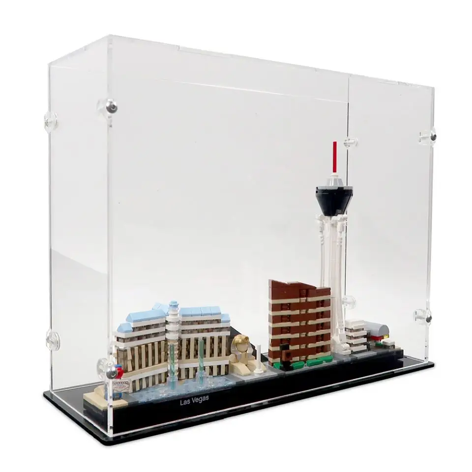Klare Lucite Acryl Collection Box Vitrine für beliebte Architektur sets
