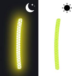 Gece güvenlik yansıtıcı şerit araba jant evrensel yansıtıcı çıkartmalar - Product Image 2