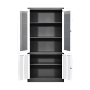 <span class=keywords><strong>4</strong></span> portas cinco camadas do armário de arquivo branco do aço com fogo vertical do fechamento e poeira resistentes para o hospital do Gym da escola - Product Image 4