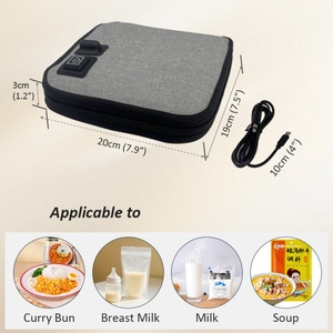 Reusable Electric <b>Lunch</b> <b>Box</b> with Digital Control for Home Car Outdoor Camp Household Use Food Warmer Bag - Product Image 2