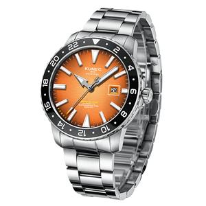 Montres mécaniques automatiques pour hommes en acier inoxydable lumineuses, simples et personnalisées - Product Image 5