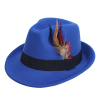 Großhandel Mode Herren Bayerischer Bier-Jazzhut Oktoberfest Deutscher Kostüm-Accessoire Bierfest Federhut Fedora