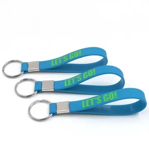 <b>Custom</b> Chain Promotional Chains Offset Printing Silicone <b>Ring</b> <b>Key</b> Tag - Product Image 3