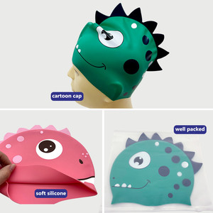 Großer <span class=keywords><strong>Nemo</strong></span>-Verkauf: Neue Coole Designs 100% Silikon Lustige Cartoon-Badekappe mit Individuellem Aufdruck für Kinder - Product Image 2