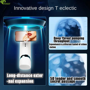 電動飛行機カップ男性用オナニー玩具USB充電TPE素材伸縮式クリエイティブセックストイゲームハンドル - Product Image 3