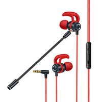 Produsen Headphone In-Ear untuk Game E-sport Headset Earphone Kabel untuk Ponsel Komputer PS4 PS5 dengan Mic