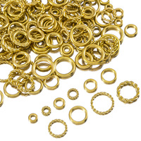 Connecteurs à boucle fermée de type câble en acier inoxydable 304 et or 18 carats, anneaux de jonction pour accessoires de bijoux DIY (bracelets, colliers) Yiwu