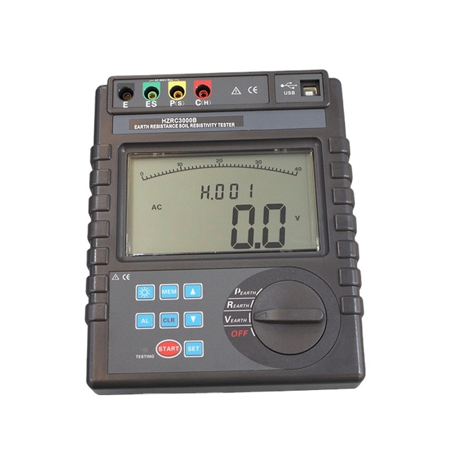 Huazheng Electric HZRC-3000B Digital Earth Resistance Soil Resistivity Meter