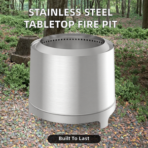 Estufa de Carbón Portátil Personalizada de Acero Inoxidable para Acampar, Fogatas, Fiestas en el Jardín, Barbacoas en el Patio, Brasero sin Humo - Product Image 3