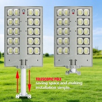 Lampadaire Solaire Intégré 300W 400W 500W avec Batterie LiFePO4 et Télécommande pour Projets Routiers et Municipaux
