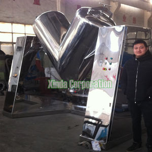 Detergente de tinte de pigmento de Color químico en forma de V, compost cosmético epoxi, equipo de mezcla de polvo de yeso, máquina mezcladora - Product Image 1