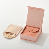 Caja Magnética para Joyería con Bolsa de Microfibra, Logotipo Personalizado, Empaque de Regalo de Lujo al por Mayor para Anillos, Collares, Pendientes y Pulseras