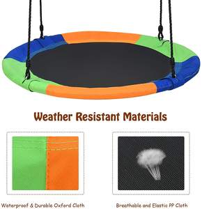 Soucoupe ronde de Patio <span class=keywords><strong>pour</strong></span> enfants, nouveau Design, plate-forme ronde, <span class=keywords><strong>nid</strong></span> <span class=keywords><strong>d</strong></span>'<span class=keywords><strong>oiseau</strong></span>, <span class=keywords><strong>balançoire</strong></span>, corde, arbre, tissu <span class=keywords><strong>pour</strong></span> adultes, offre spéciale - Product Image 5