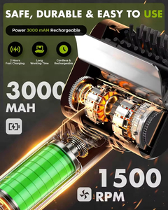 แปรงทำความสะอาดแบบชาร์จไฟได้, แปรงทำความสะอาดบาร์บีคิวแบบหนักพร้อมไฟ LED สำหรับใช้งานกลางแจ้ง - Product Image 4