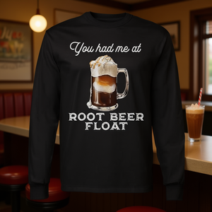 Camiseta de manga larga con frases de Root Beer Float para amantes de las bebidas gaseosas - Product Image 3