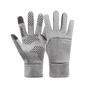 Guantes de Ciclismo de Alta Calidad Otoño-Invierno 2026 con Pantalla Táctil Completa, Resistentes al Agua por un Solo Lado, Antideslizantes, de Poliéster - Product Image 1