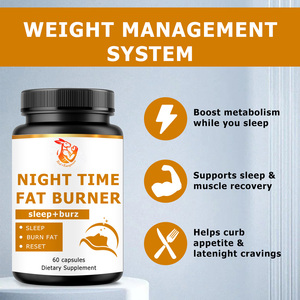 Private Label Natural Herbal Supplements Capsules with Vitamin D3 Proprietary Nighttime Blend Boost Metabolism While You Sleep - Product Image 3