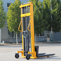 Chariot élévateur à palettes électrique portable, chariot élévateur manuel 1000 kg, chariot élévateur autoportant tout-terrain 2 tonnes, chariot élévateur électrique 4 mètres