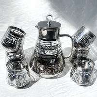 Nouvel ensemble de carafes en verre cristal de luxe personnalisé pour salle à manger, avec emballage en boîte, pour la consommation d'eau