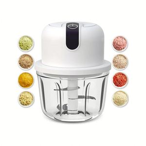Trend Electric USB Mini Multi-Use Fruit <b>Vegetable</b> Garlic Grater <b>Chopper</b> Stainless Steel Blade 250ml Capacity Eco-Friendly Tool - Product Image 1