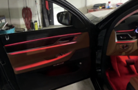 Kits d'éclairage ambiant dynamique pour voiture SJC 64 couleurs pour Série 7 G12 2016-2022 Bande lumineuse LED pour accessoires de voiture Décoration intérieure