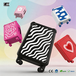 Valise à roulettes personnalisable DIY colorée CLK 2026, nouvelle collection, 8/14/20/26 pouces, avec serrure TSA et tissu antibactérien, unisexe - Product Image 1