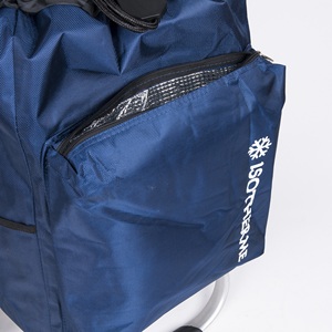 최신 접이식 재사용 가능한 휴대용 트롤리 쇼핑 카트 가방 롤러 휠 포함 - Product Image 6