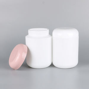 Tarro de polvo de proteína de plástico HDPE vacío personalizado de 800-1000ml, tapa de rosca, suplemento, botella, contenedor de embalaje - Product Image 1
