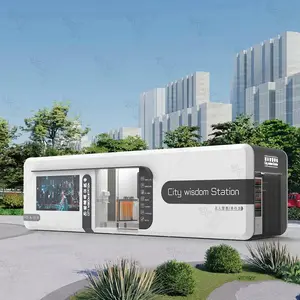 Mobil-homes de luxe écologiques Maison City Wisdom Station Maison préfabriquée en conteneur Maison préfabriquée avec salle de douche