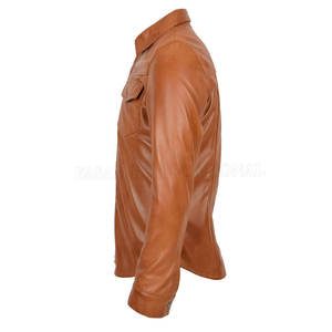Chemises en cuir légères pour hommes de grande taille Chemises en cuir de haute qualité Chemises en cuir à prix bon marché - Product Image 3