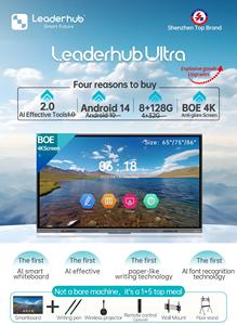 Pizarra Interactiva Inteligente Leaderhub L86ZM de 86 Pulgadas con Android 14 para Uso en Oficinas y Aulas - Product Image 6
