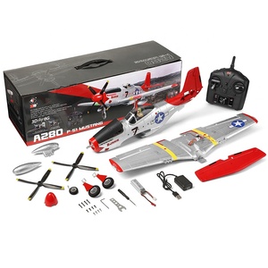 Avión acrobático Wltoys A280 2.4G 3D 6G con giroscopio, 4 canales, 7.4V LiPo, LED, control remoto, radiocontrol de 4 canales, sin escobillas, de espuma EPP, <span class=keywords><strong>RC</strong></span> <span class=keywords><strong>P51</strong></span> - Product Image 2