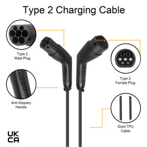 Cavo di Ricarica EV 5M 3.5kw-22kw IP66 Tipo 2 AC Domestico 16A 32A Tipo 2 a Tipo 2 Cavi di Ricarica per Veicoli Elettrici Caricabatterie per Auto - Product Image 5
