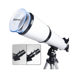 80mm Astronomisches Teleskop Optische Lupe Hoch auflösender Reflektor Star Finder mit Stativ Intelligent Search Scope 80600 - Product Image 3