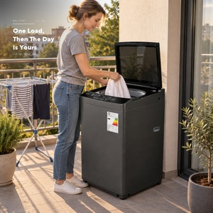 Lave-linge/sécheuse tout-en-un entièrement automatique en acier inoxydable 12 kg à chargement par le haut haute efficacité - Product Image 6
