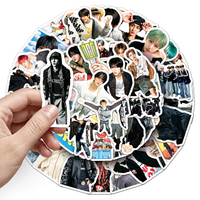 50 autocollants photo personnalisés en PVC imperméable NCT DREAM K-Pop Boy Band pour la décoration de tablette et de boîte cadeau DIY